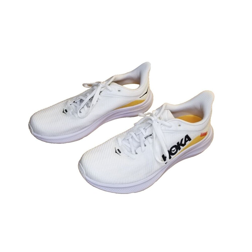 Hoka One One Solimar Men's Size 12.5 White Running Shoes Sneakers 1123074BDBW - Picture 3 of 6